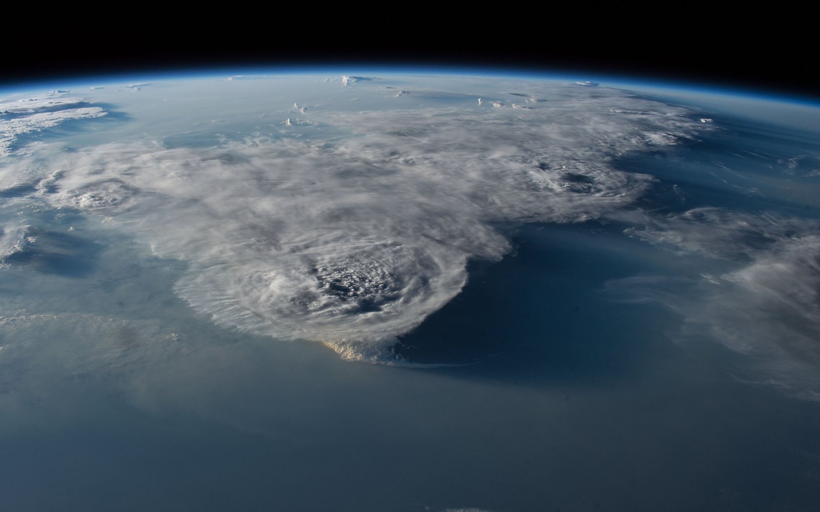 Thunderstorms over the South China Sea from the International Space Station
